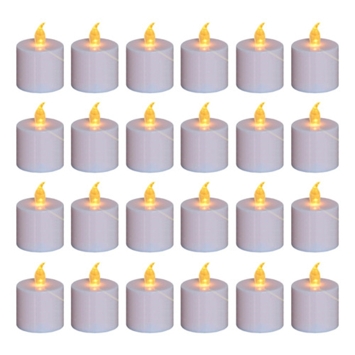 24 velas luces LED cálidas a pila - Image 1
