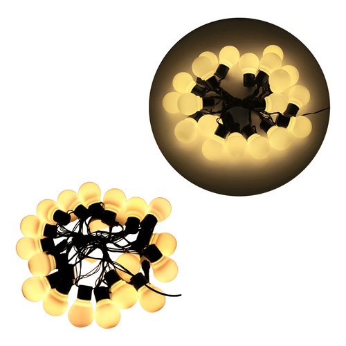 Guirnalda LED bolas luz cálida 9 metros 1003-b