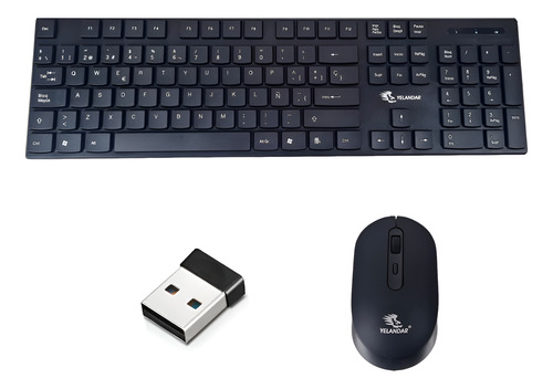 Kit teclado y mouse inalámbrico USB W3100
