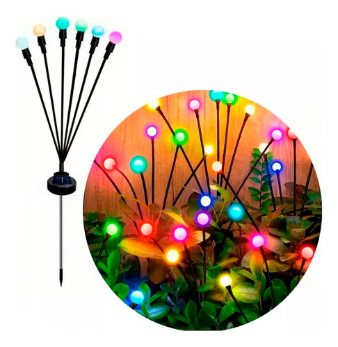 Luces Solares Led Multicolor Jardín Ramo Luciérnagas 550459 - Image 8