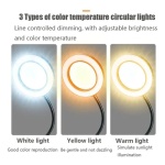 Lámpara lupa X 5 de escritorio con luz LED 3 colores - Image 5