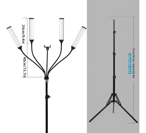 Luz LED estrella regulable con 4 brazos flexibles Bl-04 - Image 7