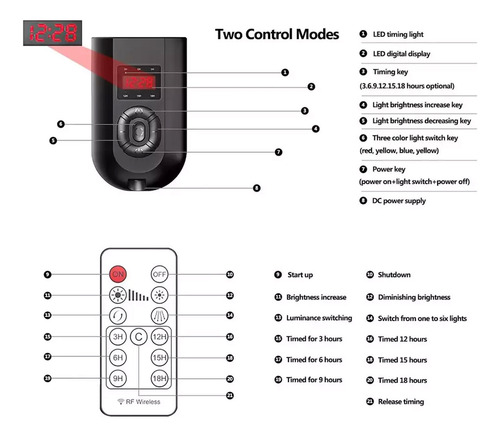 Luz LED estrella regulable con 6 brazos flexibles Bl-06 - Image 7