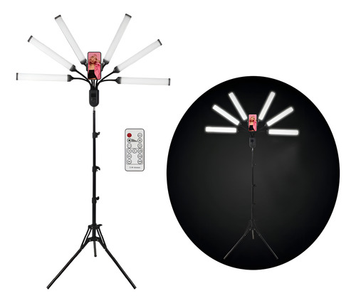 Luz LED estrella regulable con 6 brazos flexibles Bl-06