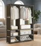 Perchero armario organizador de ropa 6 estantes