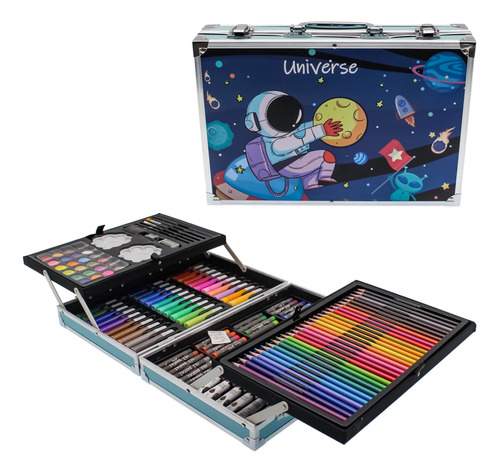 Set_Arte_Infantil_Dibujo_Maletin_Metalico_Valija_Ninos_52ma1_D_779590-MLA95399080782_102025-O.jpg Set arte y dibujo en maletín metálico 52ma1 - Image 1