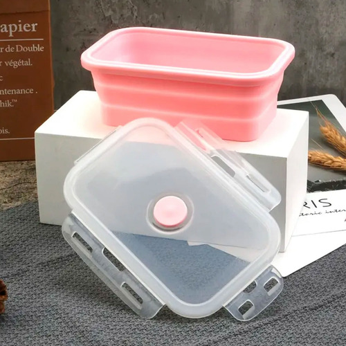 Taper Lunchera Plegable Portatil Vianda Comida Escuela S1809 - Imagen 18