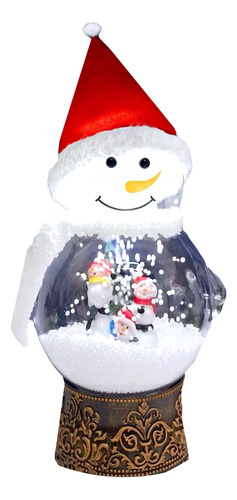 Muñeco de nieve adorno de navidad con música 25380 - Imagen 4