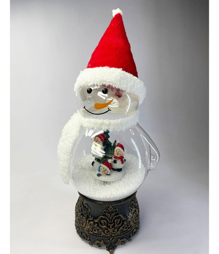 Muñeco de nieve adorno de navidad con música 25380 - Imagen 3