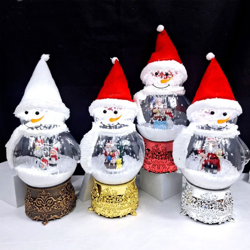 Muñeco de nieve adorno de navidad con música 25380 - Imagen 5