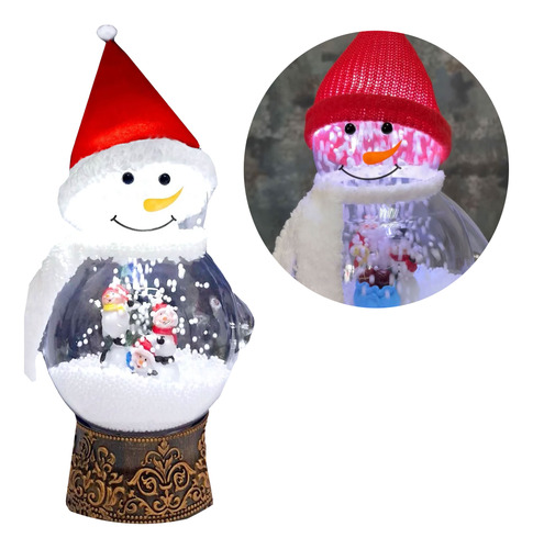 Muñeco de nieve adorno de navidad con música 25380