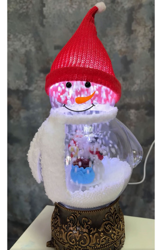 Muñeco de nieve adorno de navidad con música 25380 - Imagen 2