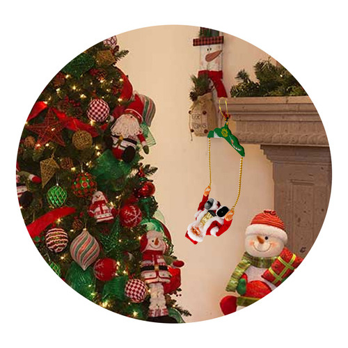 Adorno Papá Noel colgante giratorio 25399