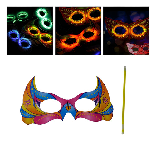Antifaz Químico Luminoso Party Glow Mask Cotillón Mascara - Image 1