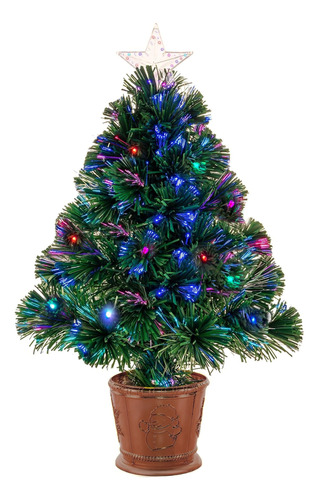 Árbol de navidad con estrella y luces LED RGB - Image 2