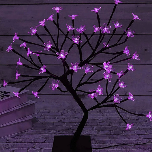 Árbol bonsai luminoso luces LED