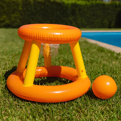 Aro de básquet inflable con pelota Jl077211npf - Image 7