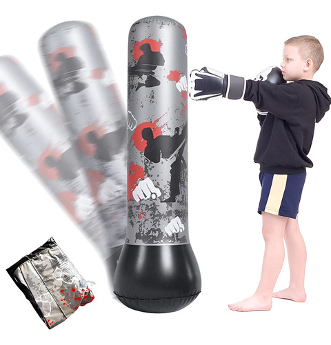 Bolsa Boxeo Inflable Saco Para Niños Juego Deporte Puching - Image 1