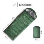 Bolsa de dormir camping con capucha y funda Sl2x7 - Image 12
