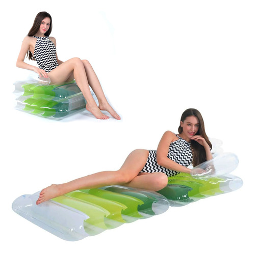 Colchoneta flotador sillón inflable 2 en 1 plegable 22905