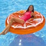 Colchoneta inflable naranja para pileta 18949 - Image 2