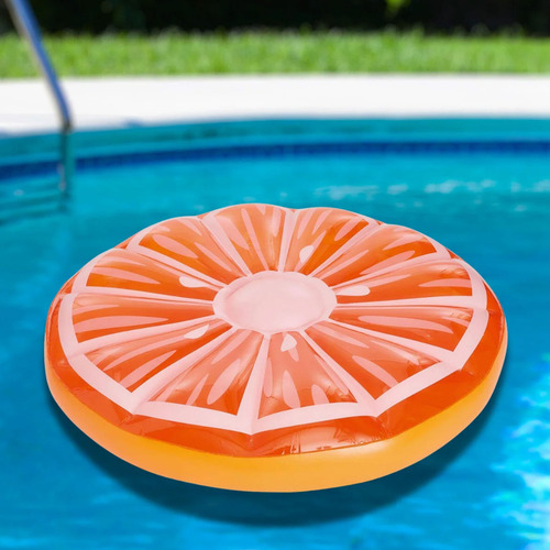 Colchoneta inflable naranja para pileta 18949 - Image 6