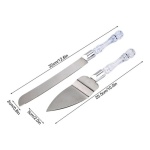 Cuchillo y espátula para torta de acero inoxidable - Image 4
