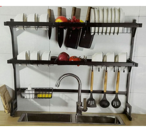 Escurridor seca platos organizador 3 niveles G2007 - Image 9