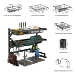 Escurridor seca platos organizador 3 niveles G2007 - Image 3