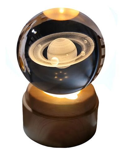 Esfera giratoria bola de cristal LED 3D USB 0705 - Image 37