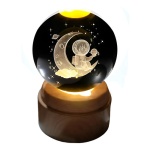 Esfera giratoria bola de cristal LED 3D USB 0705 - Image 28