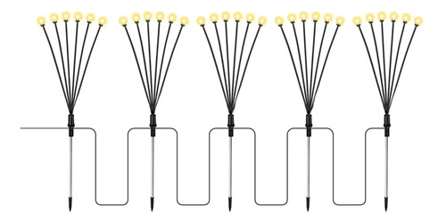 Guirnalda de luciérnagas luces 5 estacas con 30 bolas LED Lj35 - Imagen 4