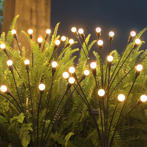Guirnalda de luciérnagas luces 10 estacas con 60 bolas LED Lj40 - Imagen 1