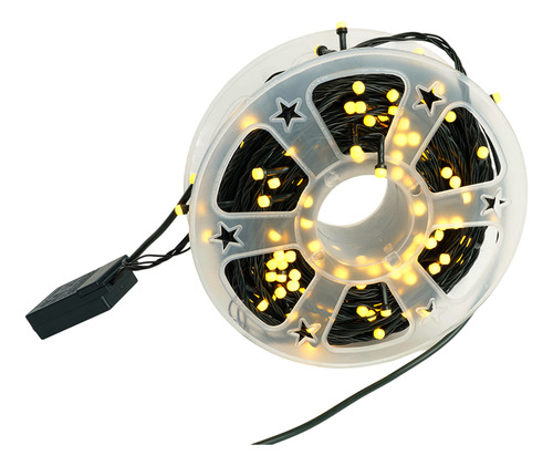 Guirnalda LED blanco cálido para navidad 50 metros El183 - Image 2