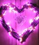 Guirnalda luces LED rosas para navidad 100