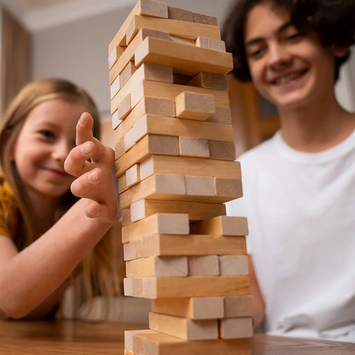 Jenga de madera juego de mesa Jen54 – detalle del producto