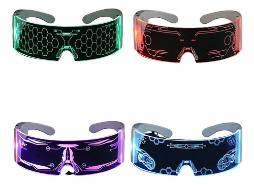 Lentes futuristas con luz LED Qq57 - Image 10