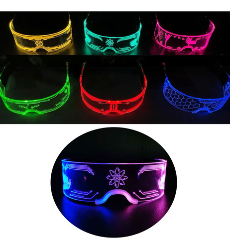Lentes futuristas con luz LED Qq57 - Image 4