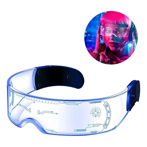 Lentes futuristas con luz LED Qq57