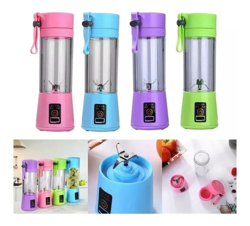 Licuadora de jugo portátil recargable USB – vista lateral