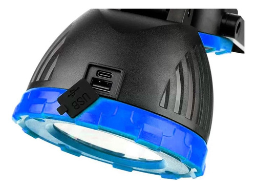 Linterna Lampara Camping Con Panel Solar Usb Led Hs-8033a - Image 12