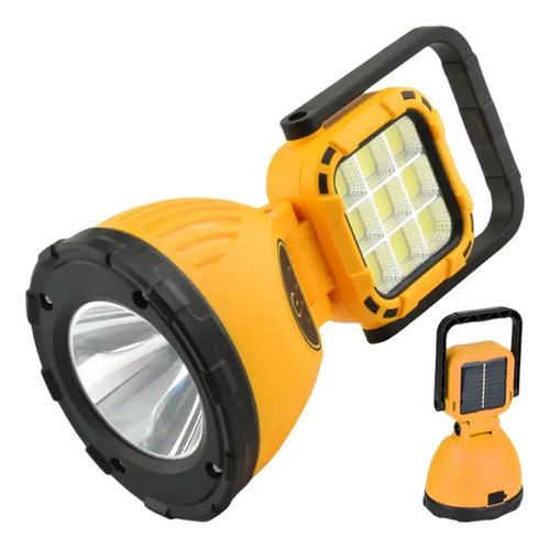 Linterna Lampara Camping Con Panel Solar Usb Led Hs-8033a - Image 24