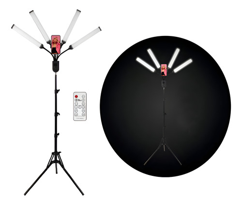 Luz led estrella 4 brazos flexibles bl-04 trípode hogar mlpz - Image 1