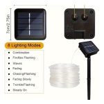 Manguera luces LED RGB con panel solar 7 metros C-91001 - Imagen 9