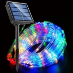 Manguera luces LED RGB con panel solar 7 metros C-91001 - Imagen 3