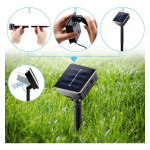 Manguera luces LED RGB con panel solar 7 metros C-91001 - Imagen 5