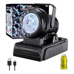 Máquina de burbujas automática con luz LED 2400