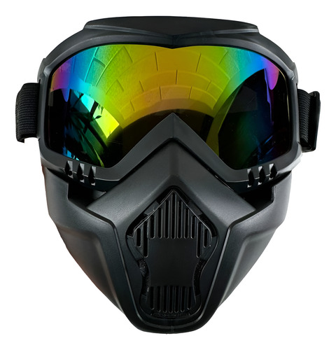 Máscara casco espejado para moto 655b - Image 1