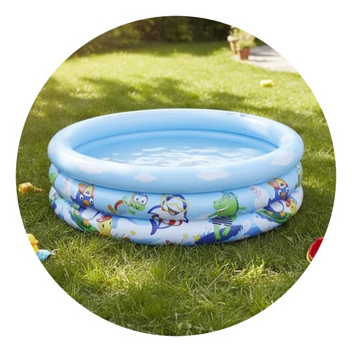 Pileta redonda inflable diseño animales marinos 22946