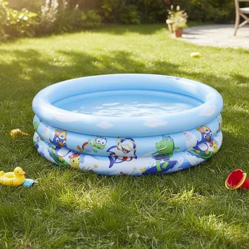 Pileta redonda inflable diseño animales marinos 22946 - Image 4